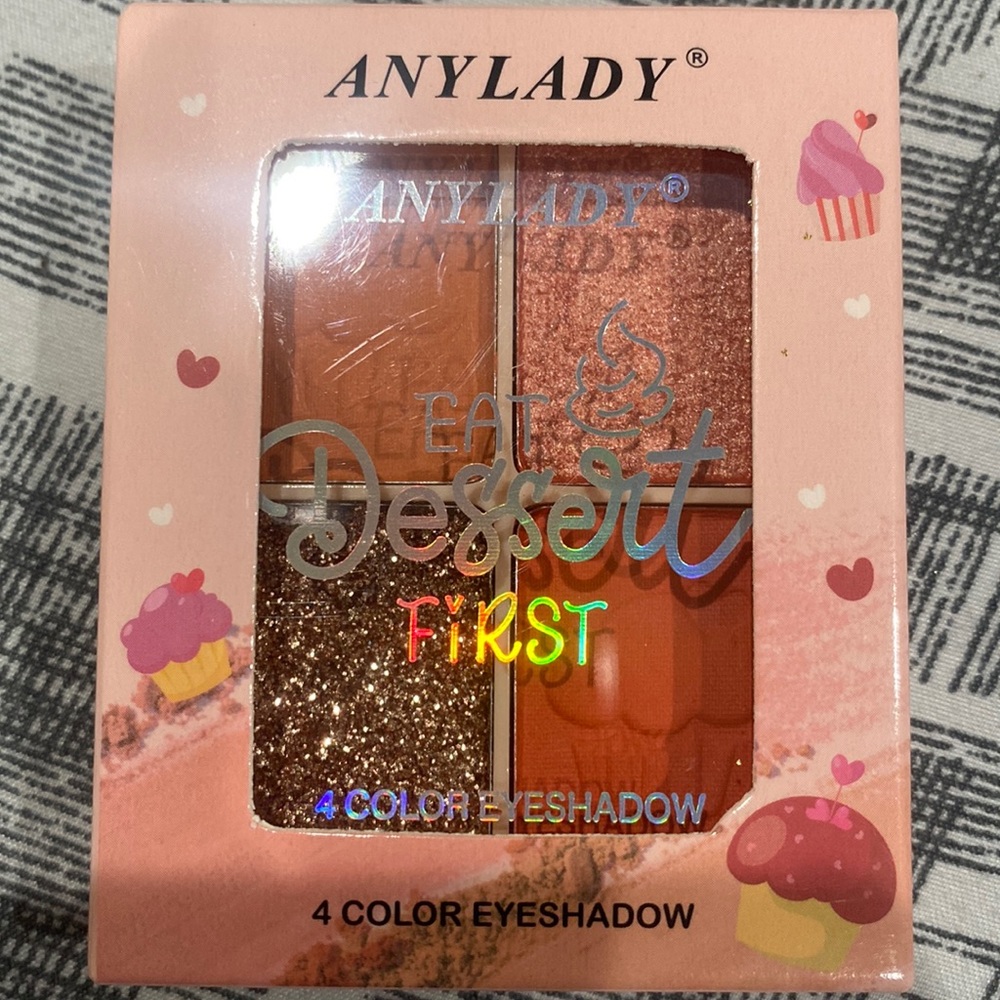 Brand 🆕˖᯽ANYLADY”Eats Dessert”🍨🧁4 Color Eyeshadow Pallete᯽Packaging Included
